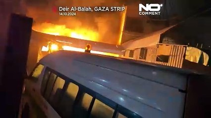 Download Video: Israele colpisce l'ospedale Al-Aqsa nella Striscia di Gaza, le immagini dell'attacco