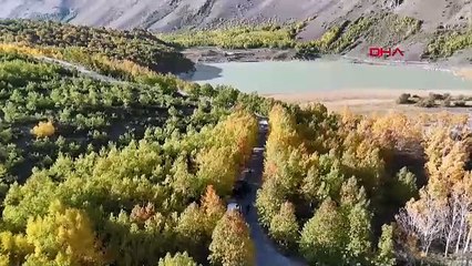 Türkiye'nin en büyük krater gölüne sonbaharda turist akını