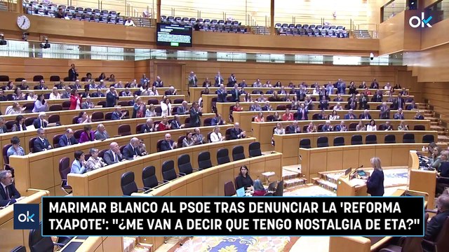 Marimar Blanco al PSOE tras denunciar la 'reforma Txapote': ¿Me van a decir que tengo nostalgia de ETA?