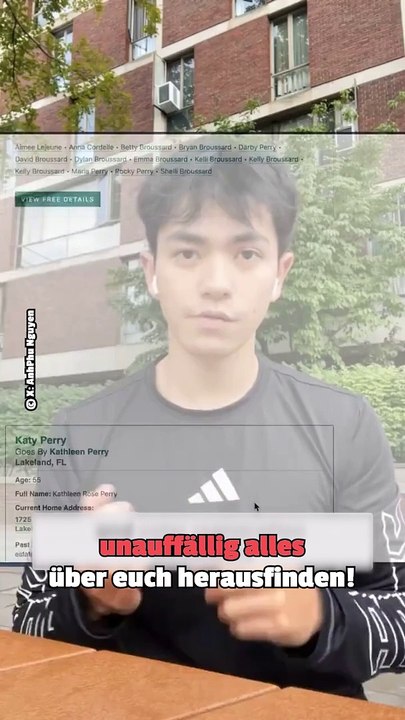 Studenten spionieren passanten mit versteckter kamera und einer ki aus, finden name und adresse in sekunden heraus