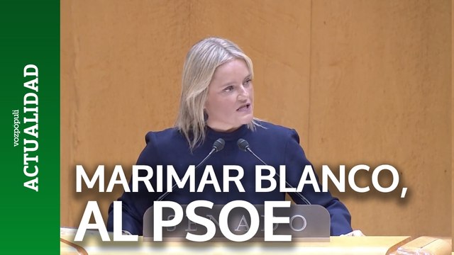 El reproche de Marimar Blanco al PSOE en el Senado