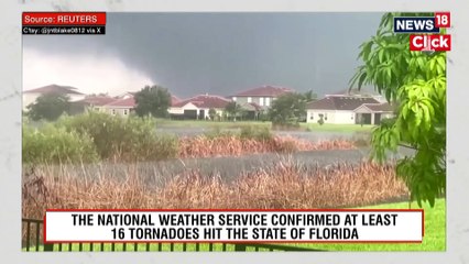 Hurricane Milton In Florida 2024 _ Hurricane Milton Spawns Tornado Outbreak In Florida _ N18G