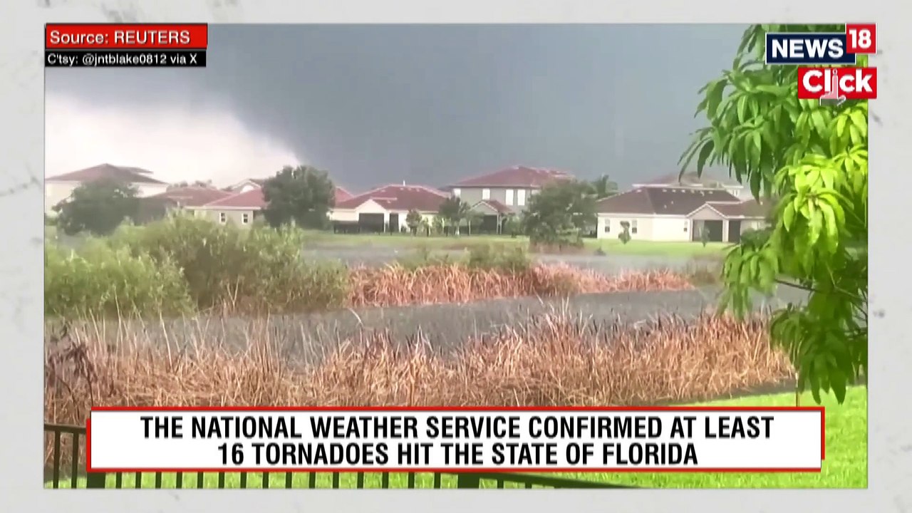 Hurricane Milton In Florida 2024 _ Hurricane Milton Spawns Tornado Outbreak In Florida _ N18G