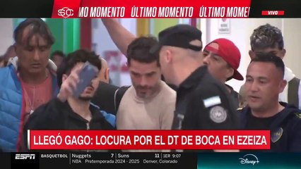 "Vuelvo a casa": Gago habló con la prensa al aterrizar en Buenos Aires antes de asumir como DT en Boca