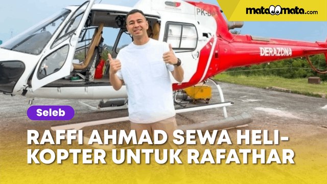 Bak Adegan Drakor! Raffi Ahmad Sewa Helikopter untuk Pergi ke Sekolah Rafathar, Bayar Berapa Ya?
