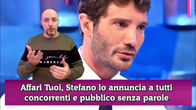 Affari Tuoi, Stefano lo annuncia a tutti concorrenti e pubblico senza parole