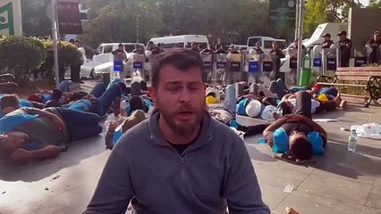 Enerji Bakanlığı'na yürüyen Fernas işçilerine müdahale sürüyor: Çözüm olana kadar buradan ayrılmıyoruz