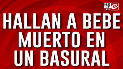 Hallan a bebé muerto en un basural... ¿lo arrojó su propia madre?