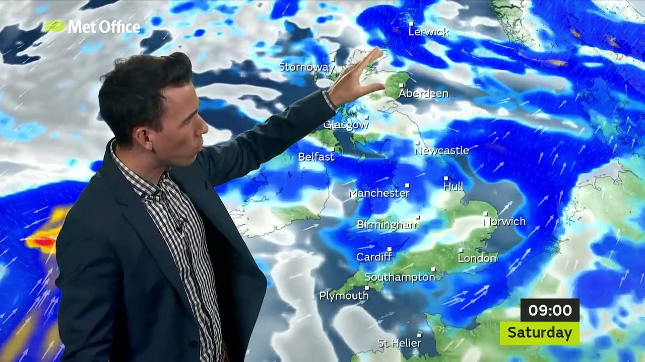Weekend weather - Rain, wind, large waves 26/09/19