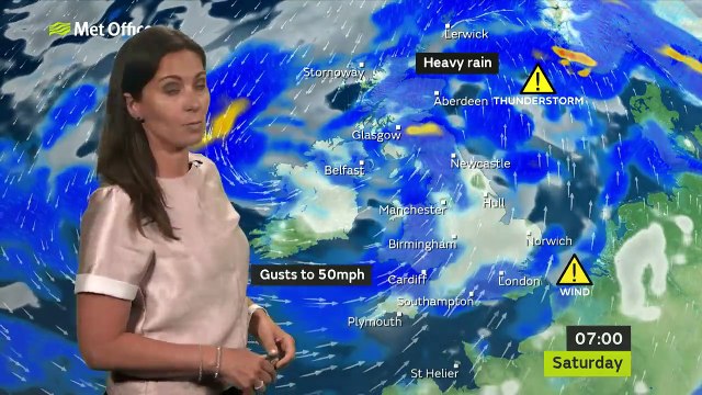 Weekend weather - Wet and windy start, will it ease off on Sunday? 08/08/19