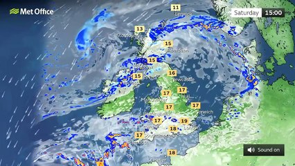 Saturday afternoon forecast 22/10/22