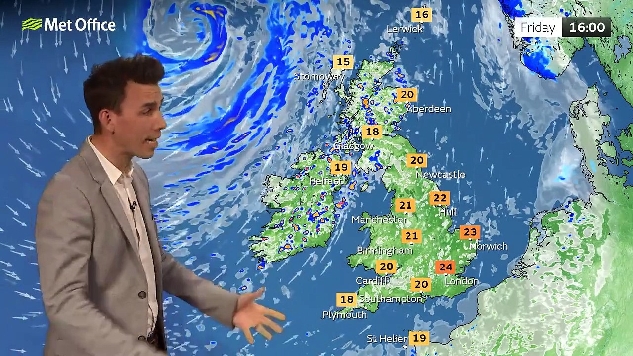 Friday afternoon forecast 10/06/22