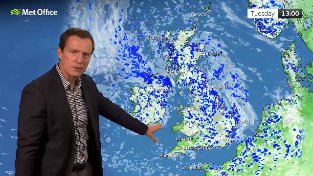 Tuesday afternoon forecast 31/05/22