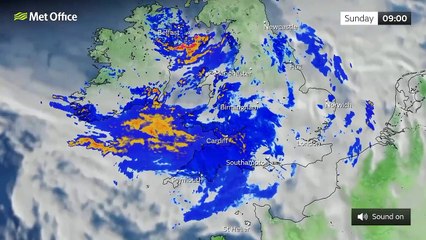 Sunday Afternoon forecast 01/05/22