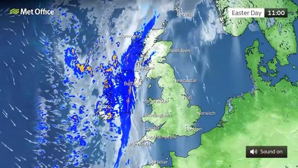 Sunday afternoon forecast 17/04/22