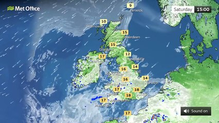 Saturday afternoon forecast 23/04/22