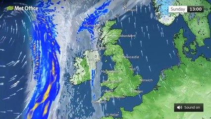 Sunday afternoon forecast 27/02/2022