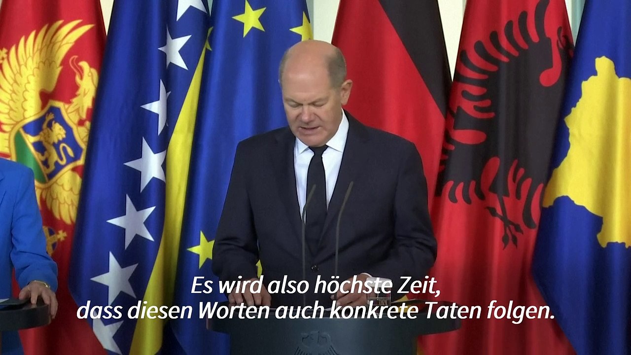 Scholz hofft auf EU-Beitritt der Westbalkanstaaten vor 2034