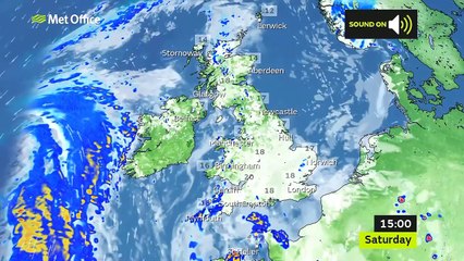 Saturday afternoon forecast 19/06/21