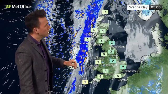 Tuesday afternoon forecast 14/02/23