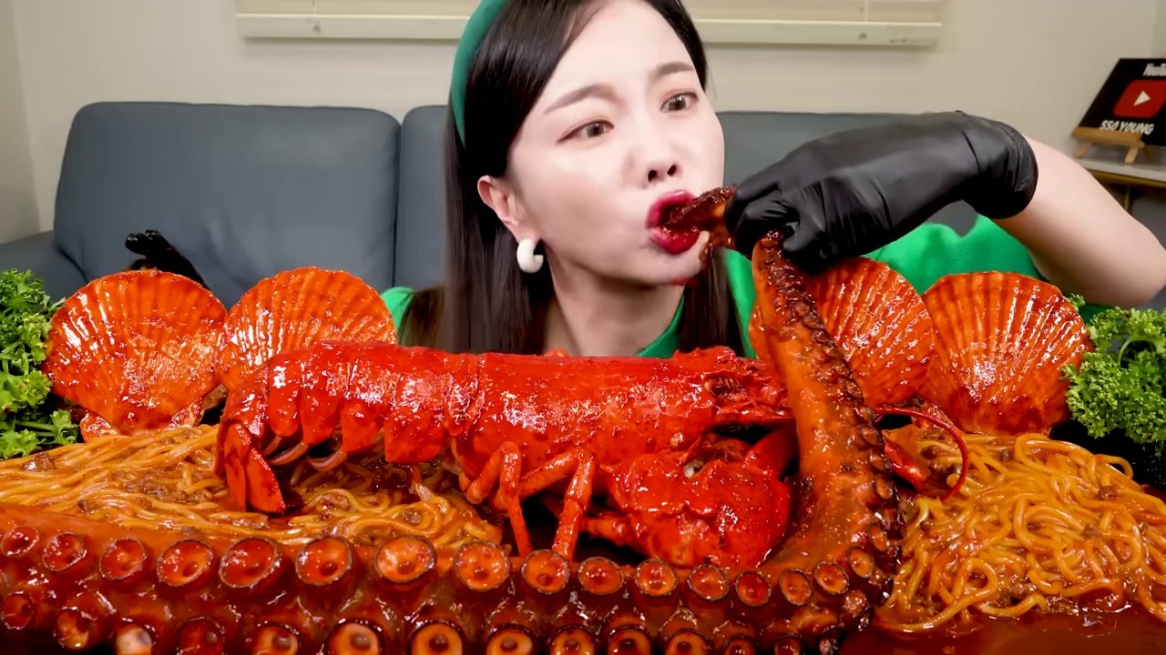 Giant Octopus Seafood Jjamppong Recipe Mukbang ASMR