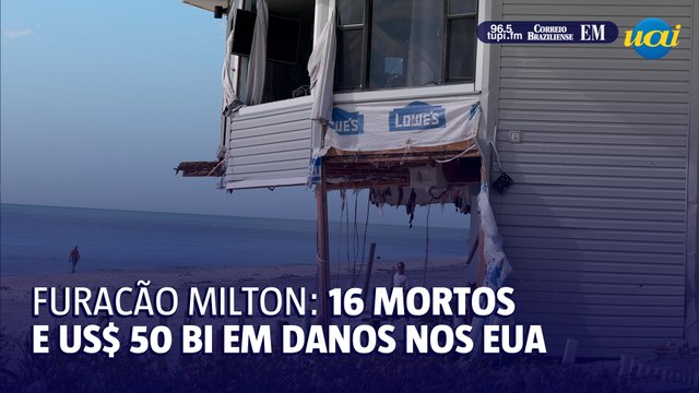 Furacão Milton devasta os EUA: 16 mortos e US$ 50 bi em danos
