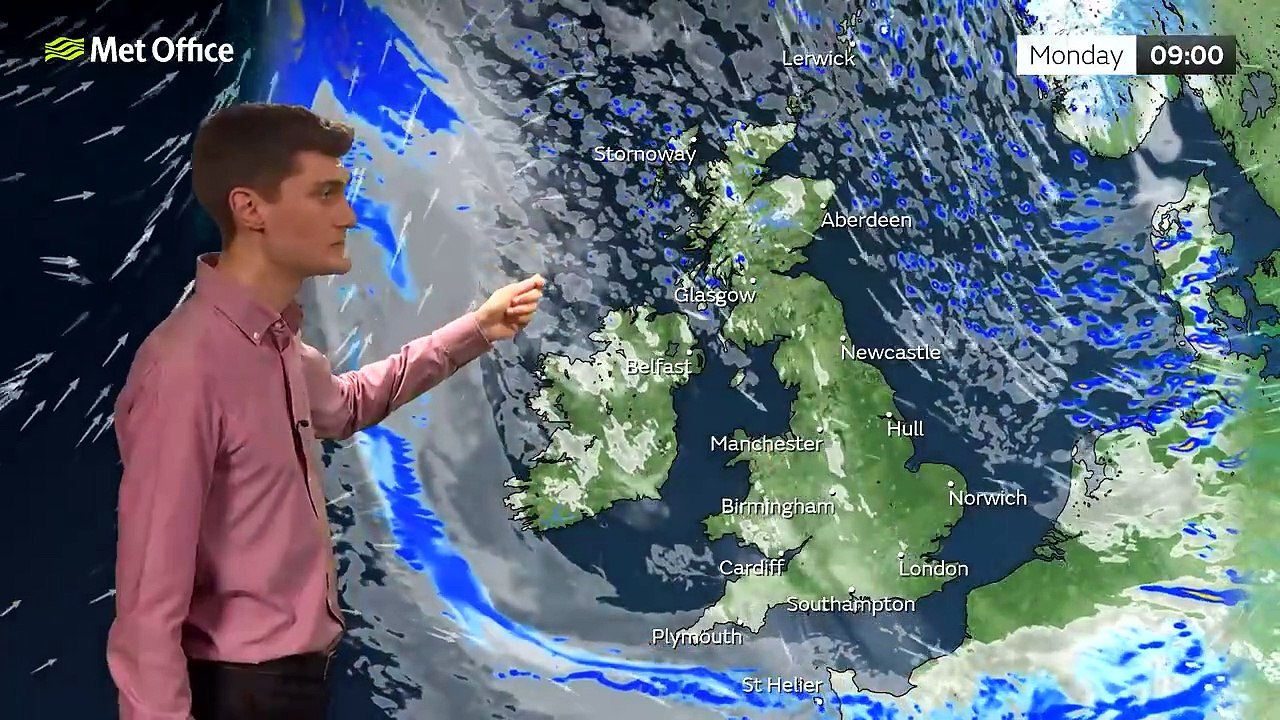Sunday evening  forecast 29/01/23