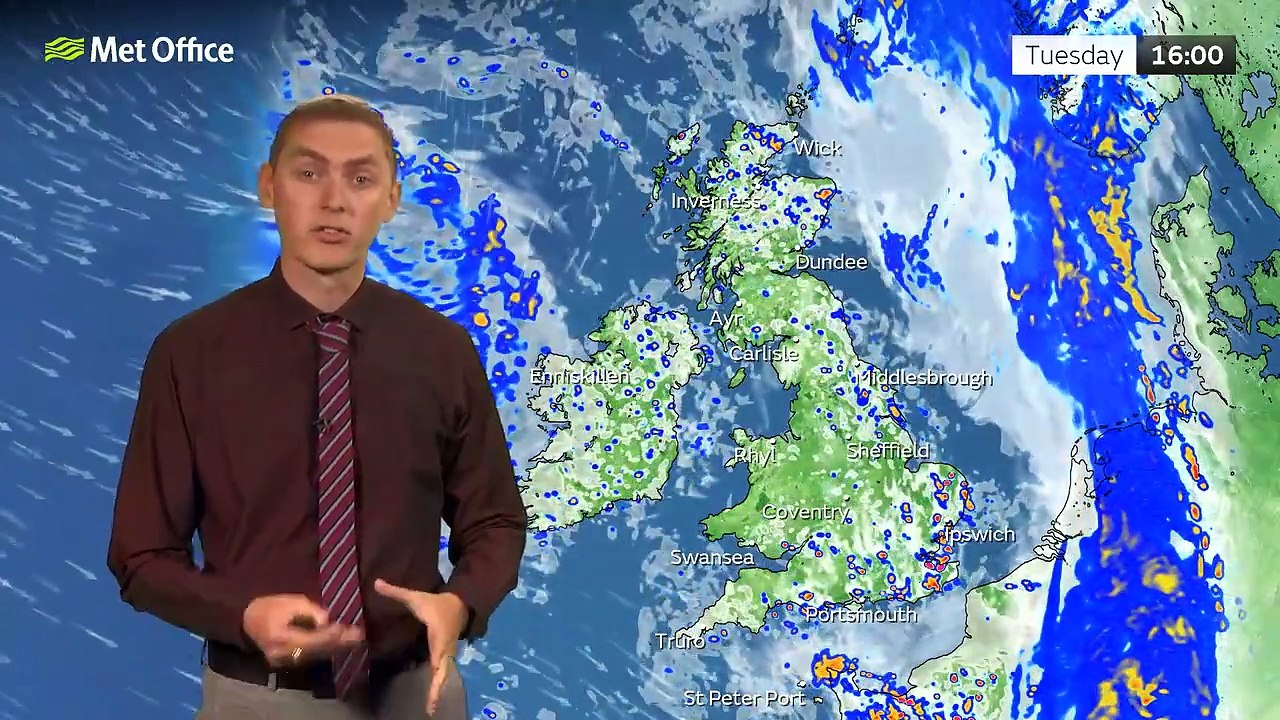 Monday evening forecast 08/05/23