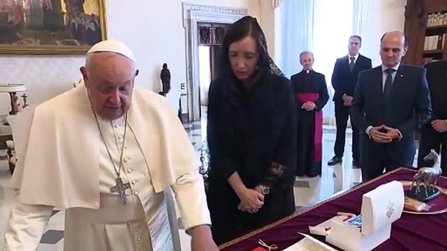 Victoria Villarruel se reunió con el papa Francisco