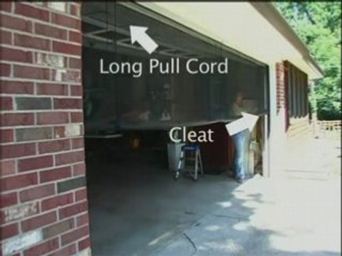 Garage Door Screen rope pull installation video by Kitty Mac