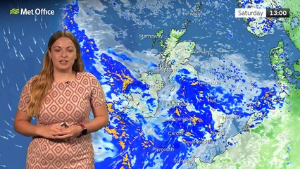 Saturday afternoon forecast 22/07/2023