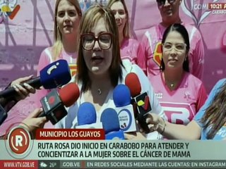 La Ruta Rosa se inició en el edo. Carabobo para concientizar a la mujer sobre el cáncer de mama
