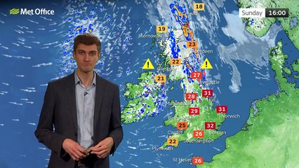 Sunday afternoon forecast 25/06/23