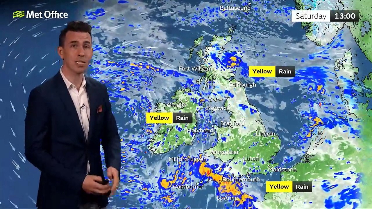 Friday evening forecast 27/10/2023