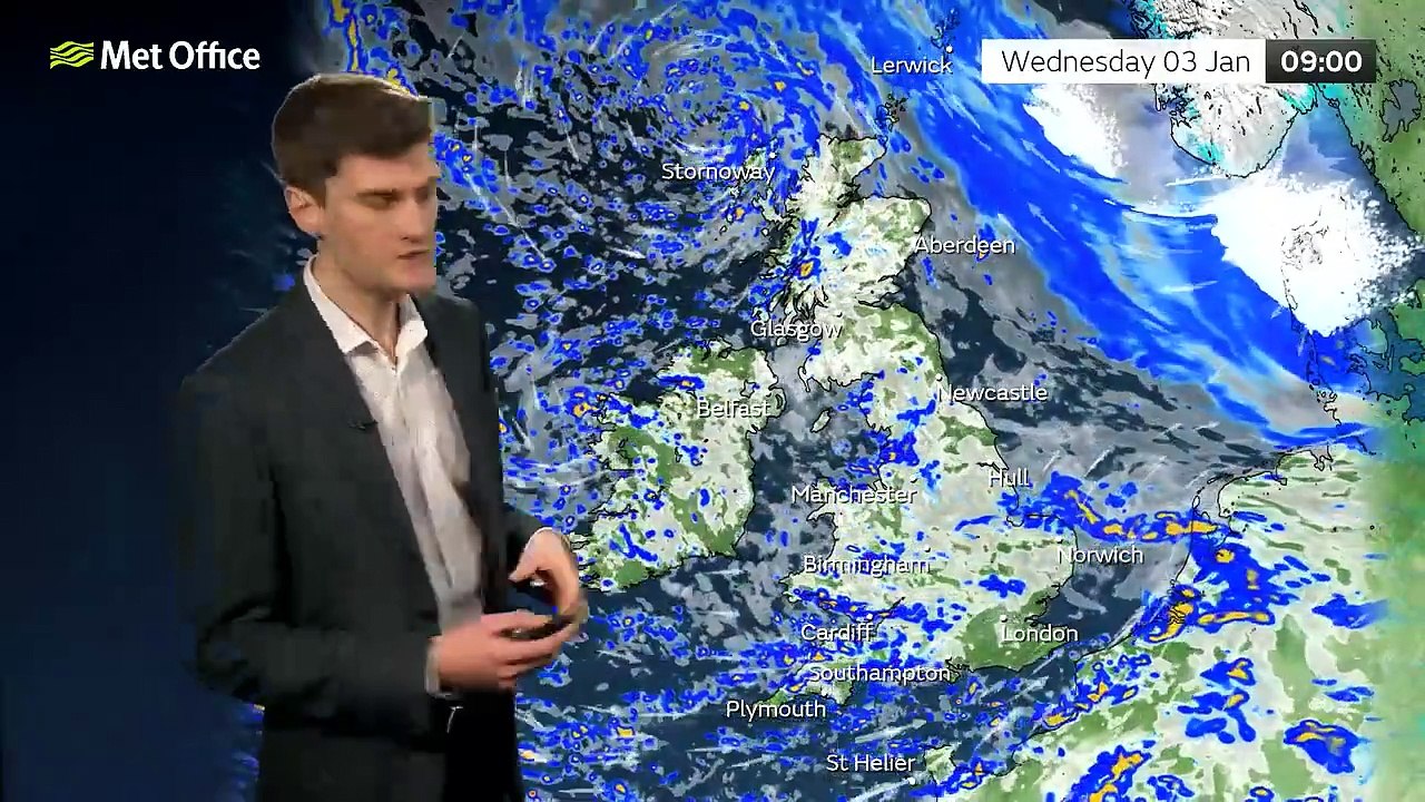 Week Ahead 01/01/24 - Colder temperatures and further rain and wind - Met Office UK Weather Forecast
