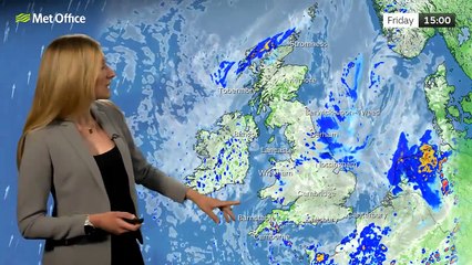 Met Office Friday morning weather forecast 12/07/2024