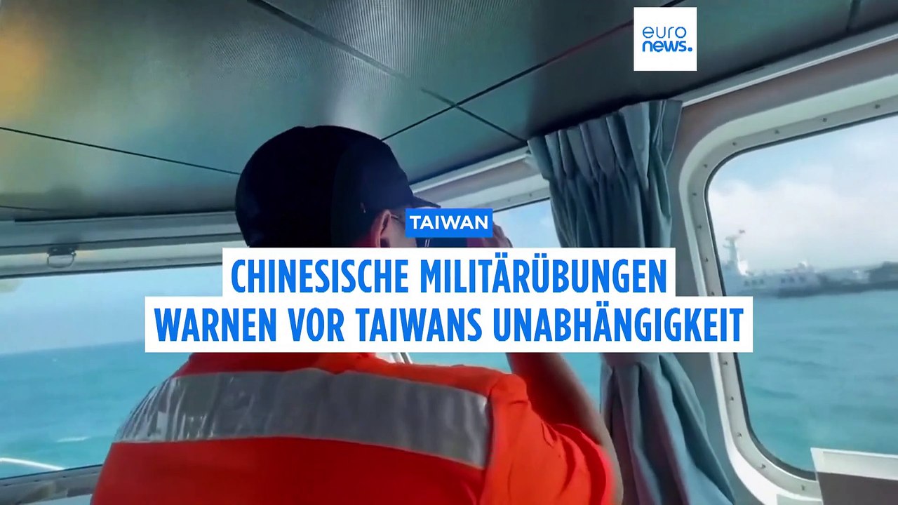 China hält Militärübungen als "große Warnung" an Taiwan ab