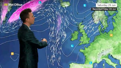 Met Office 14 day weather outlook 28/06/2024