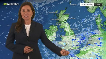 Met Office Tuesday Evening Weather Forecast 01/10/24