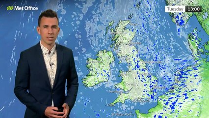 Met Office Monday evening weather forecast 10/06/2024