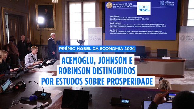 Daron Acemoglu, Simon Johnson e James A. Robinson vencem Nobel da Economia