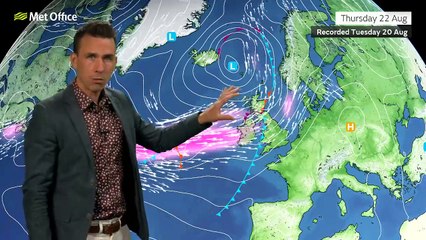 Met Office 14 Day Weather Outlook 20/08/2024