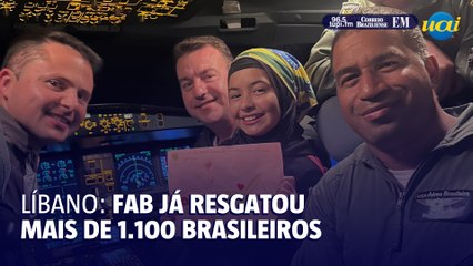 Mais de 1.100 brasileiros foram resgatados pelo FAB no Líbano