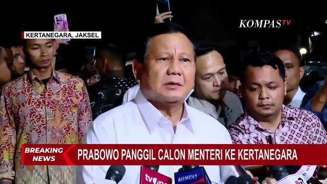 Pernyataan Prabowo Subianto usai Panggil Calon Menteri di Kertanegara: Semua Menyatakan Sanggup