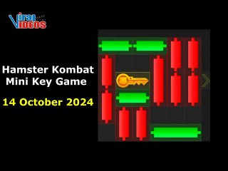 14 October 2024 | Hamster Kombat Cryptic Key Mini Game
