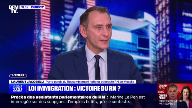 Laurent Jacobelli (RN): Il y a eu beaucoup d'agitation dans le passé sur la question de l'immigration. Il va falloir passer maintenant à l'action