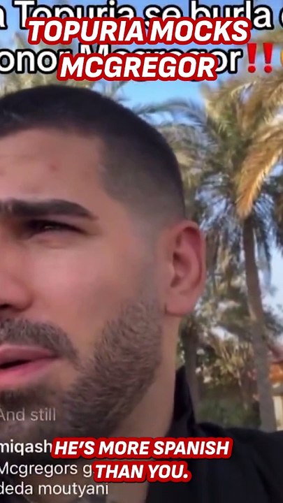 Topuria shuts down McGregor with epic response after criticism