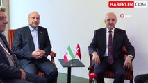 TBMM Başkanı Kurtulmuş, İran Meclis Başkanı ile Görüştü