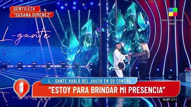 La rabia de Wanda Nara con L-Gante tras ventilar su relación en el living de Susana Giménez