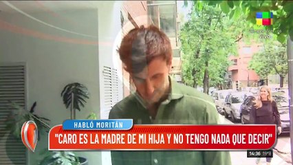 Habló Roberto García Moritán: "La prensa me acosa y ejerce violencia", y dijo: ""Caro es la madre de mi hija y no tengo nada que decir"